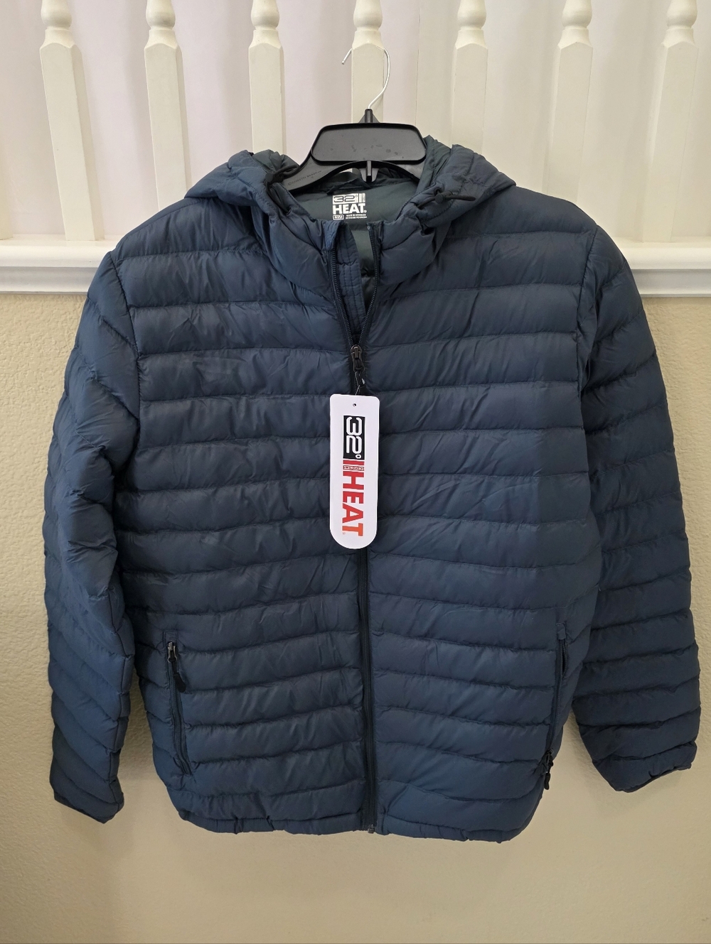 32 Degrees HEAT Men's Puffer Jacket with Hood